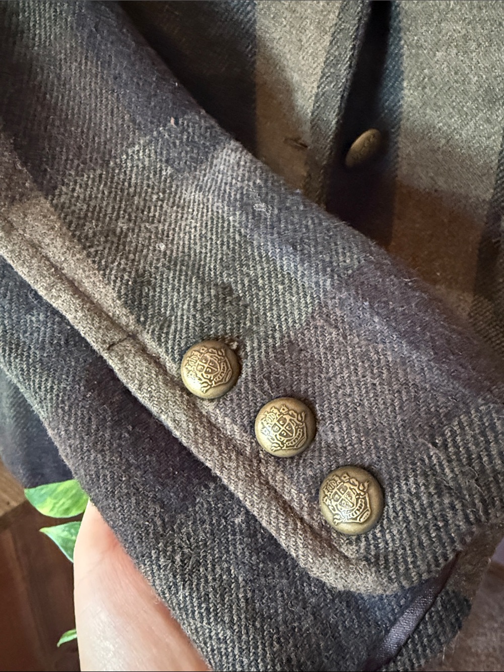 Womens Plaid Blazer Jacket - Picture 3 of 6